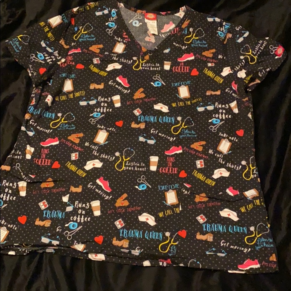 2X Dickies Scrub Top